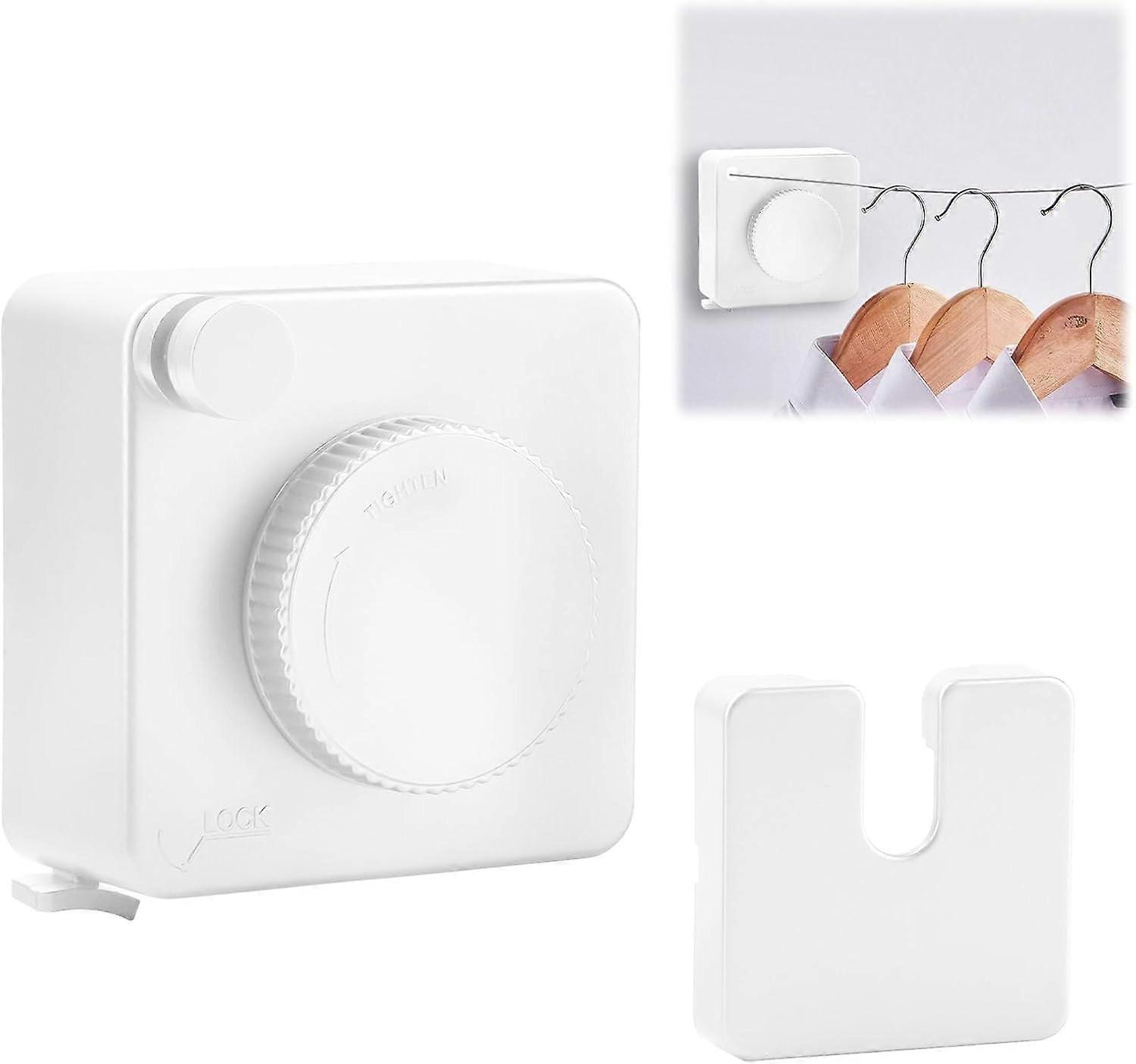 Retractable Clothesline, Extendable Wall-Mounted Washing Line, No Sagg