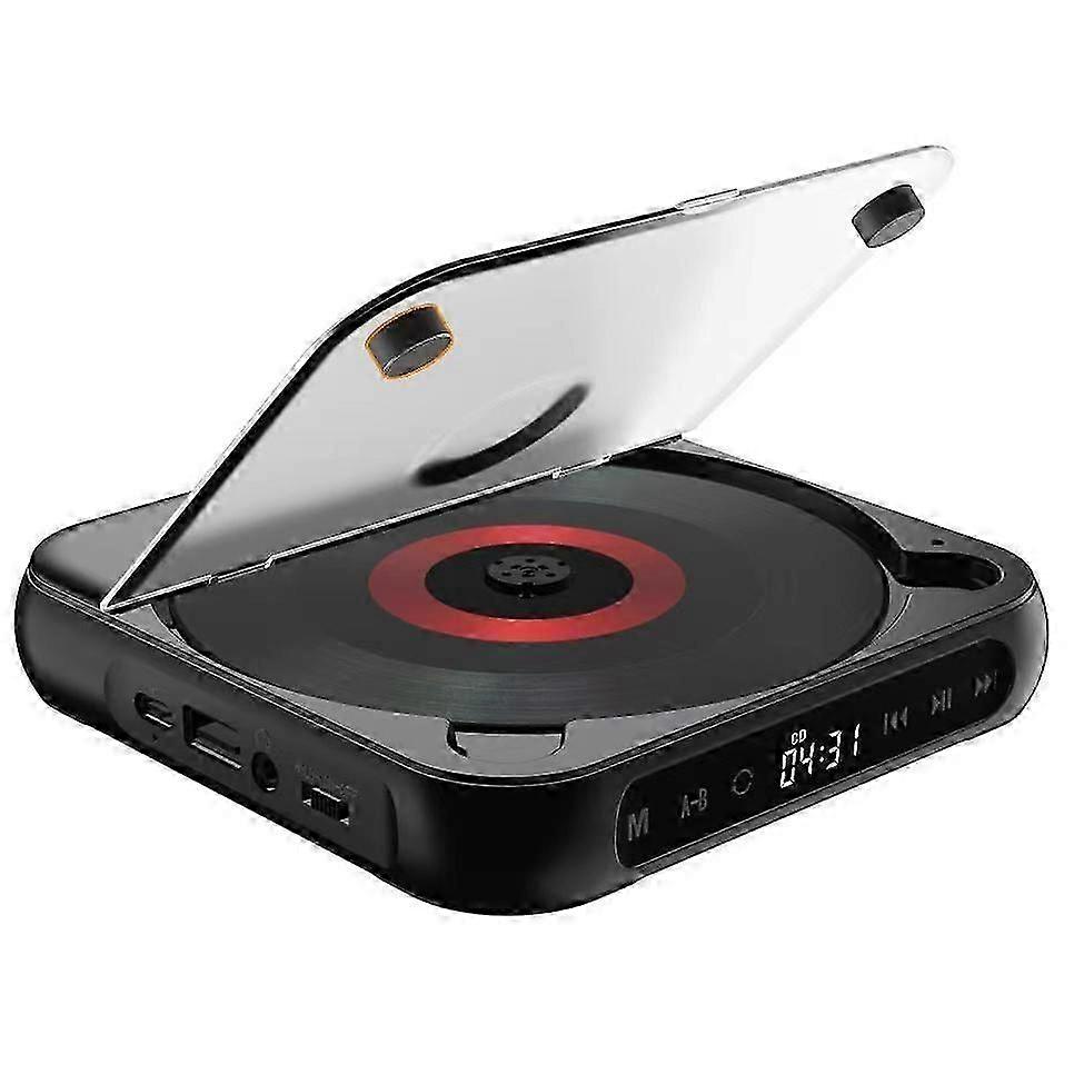 4COLORS Rechargeable Compact CD Player Built-in HiFi Speakers