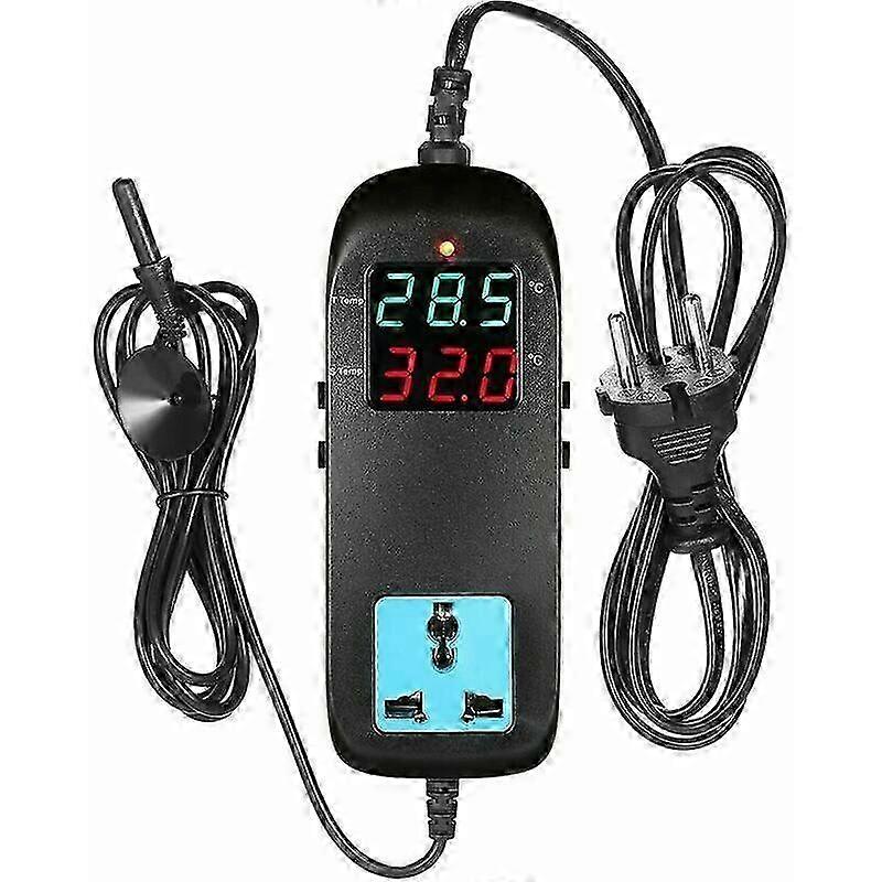 Boiler ThermostatElectronic Thermostat LED Digital Display Temperature Controller with Socket