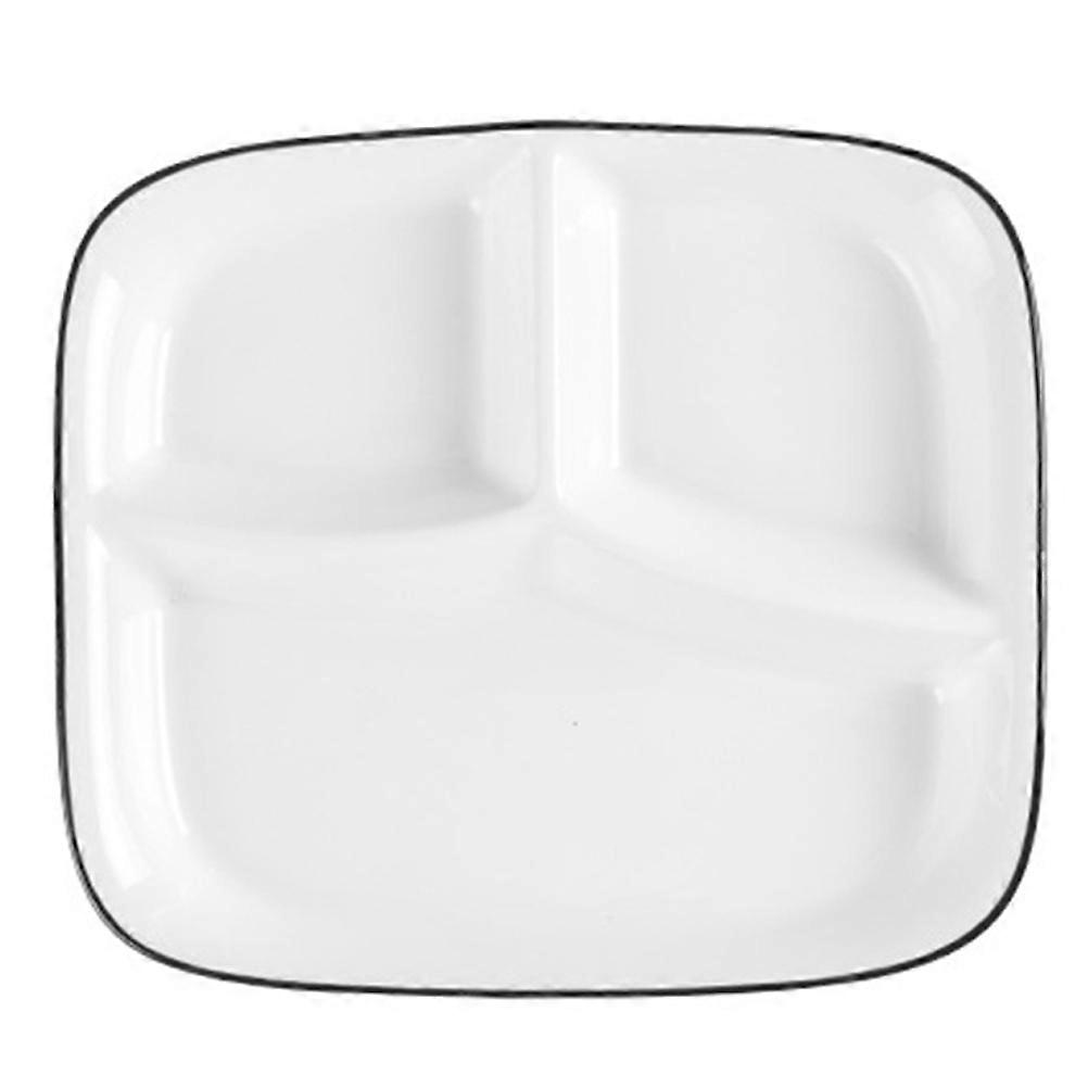 Ceramic Divided Serving Dish Compartment Dinner Plate Breakfast Food Holder Divided Tableware