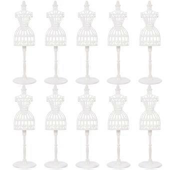 10pcs boneca roupas manequim boneca vestido forma de exibição stands boneca vestido vestido modelo stands stands