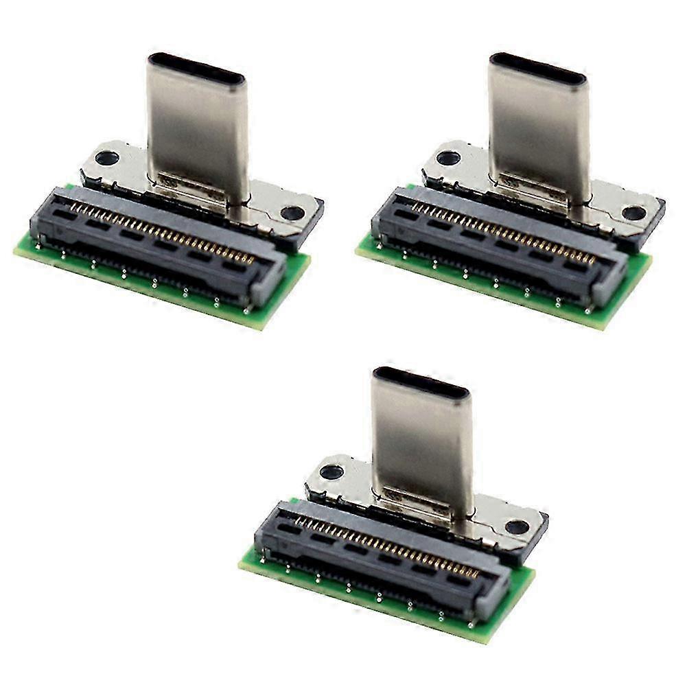 3X Dock Connector Charging Port USB Type C Socket compatible with Switch Docking Station Replacement Component Male