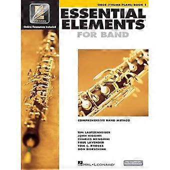 Éléments essentiels pour orchestre d'harmonie - Livre 1 avec My Ee Library - Hautbois à jouer avec les pouces (Livre/Audio en ligne)