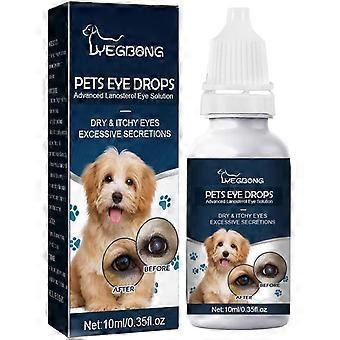 Gotas oftálmicas para perros para el tratamiento de infecciones oculares caninas. Se utilizan para limpiar manchas de lágrimas.