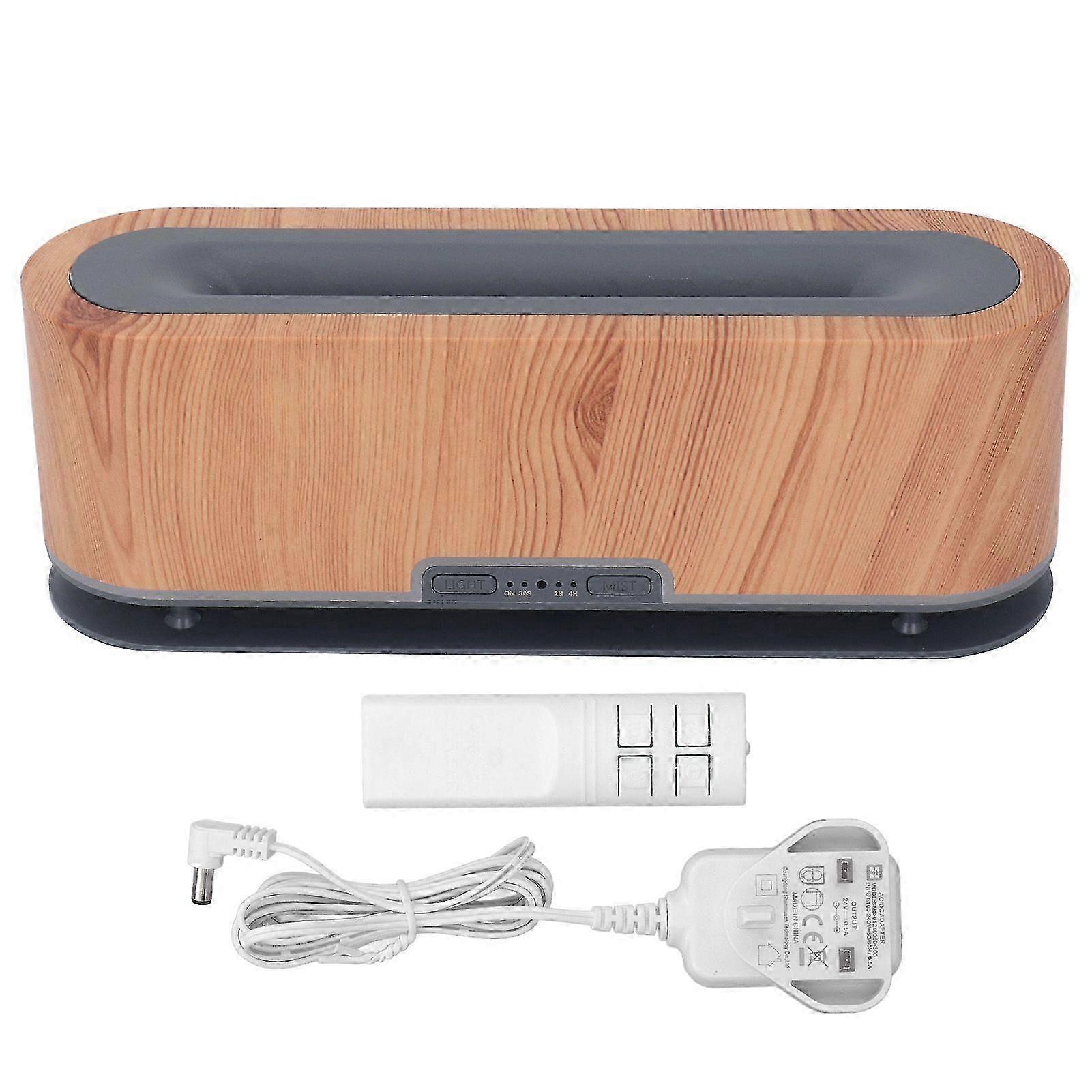 Flame Diffusers Flame 7 Colors Light Woodgrain Diffuser Humidifier compatible with Room Bedroom Office Plug 100240V