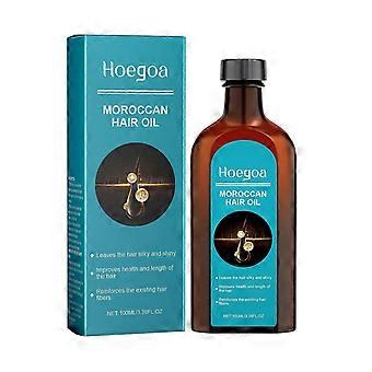 Moroccan Hair Oil, Leave-In Hair Serum, Repairs Split Ends, Dryness, and Frizz, with Light Fragrance and Non-Greasy Feel.