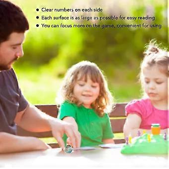 Juego de 7 dados poliédricos numéricos de acrílico para juegos de mesa, dados de juguete impermeables y resistentes al desgaste, tipo 4
