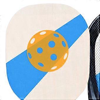Pickleballracketset 2-pack, träpaddlar med 4 bollar och bärväska, för fritidslek