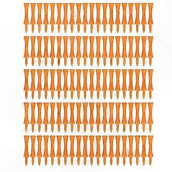 Golftees 70 mm Oranje Plastic Trapeziumvormig Ontwerp voor Buitensporttraining en Ironshots