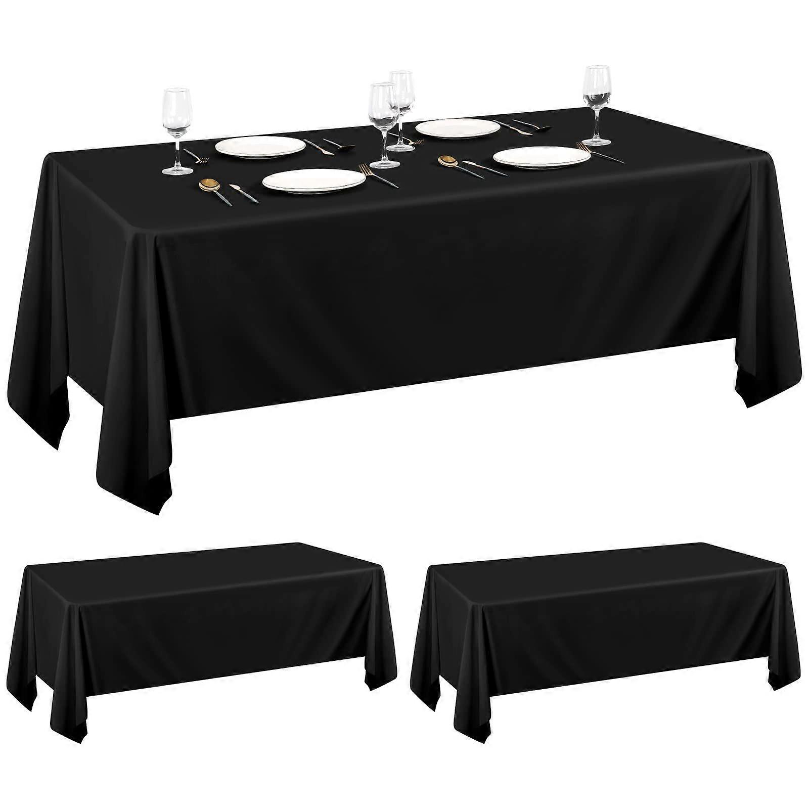 2 Pack Polyester Tablecloths for Rectangle Tables Polyester Table