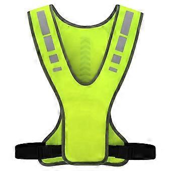 High Visibility Reflective Running Cycling Vest Adjustable Waist Night Running Jogging Bicycle Harness