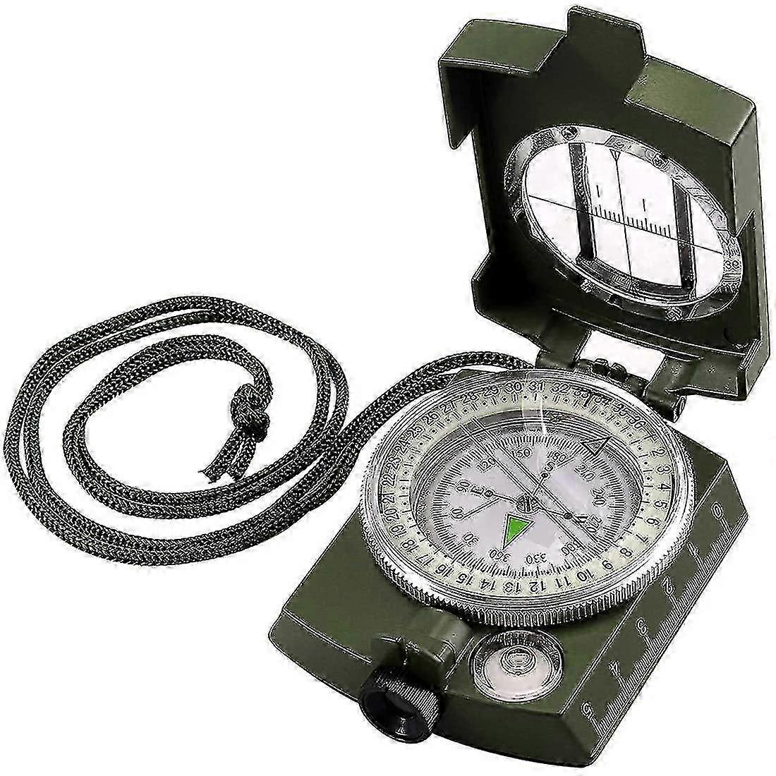 Rugged Metal Compass With Glow Dial