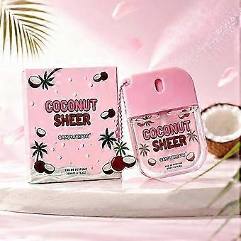 LongLasting Refreshing Portable Coconut Scent Body & Hair Mist for Women, 30ml Mini Bottle with Cute Coconut Pendant Hook, Perfect for Holiday