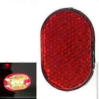 Bike Mudguard, Oval Rear Mudguard Outdoor Cycling Safety Warning Reflector Red Cycling Warning Protector