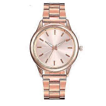 2Pcs Rose Gold Women Fashion Wristwatch for Female Gift