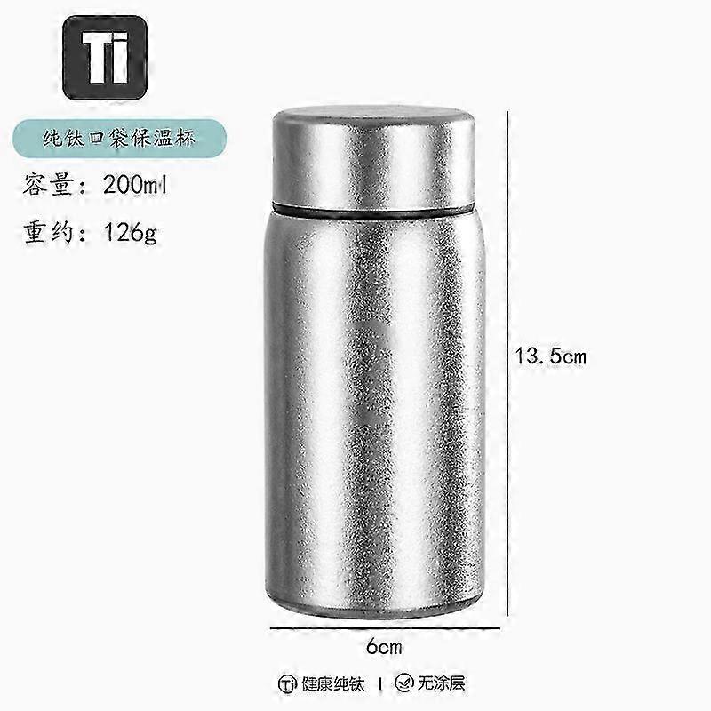 Pure Titanium 200ML Double-Wall Pocket Mug