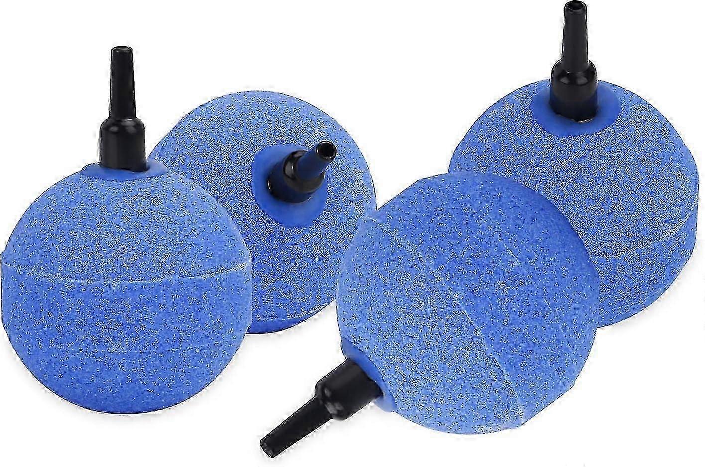 4 Pack 5cm Blue Ball Shape Air Bubble Diffuser compatible with 2W Aquarium Air Pump