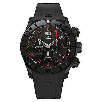 Edox-luokan 1 chronoffshore Watch for Man Analog kvartsi silikonirannekkeella 10020 37N NRO