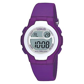 Lorus watches Quartz Digital Child Watch with R2317EX9 Rubber Bracelet