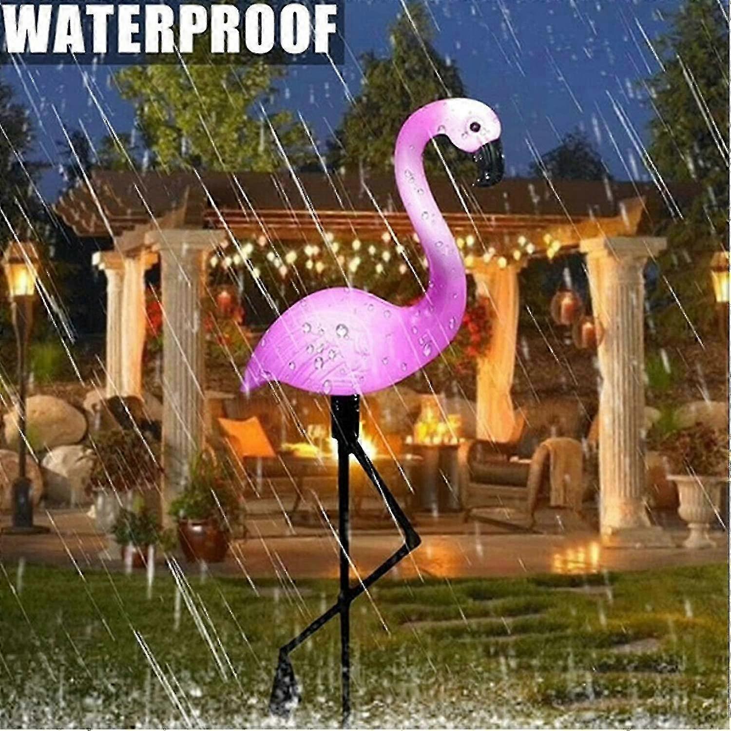 Flamingo-Shaped Solar Path Lights