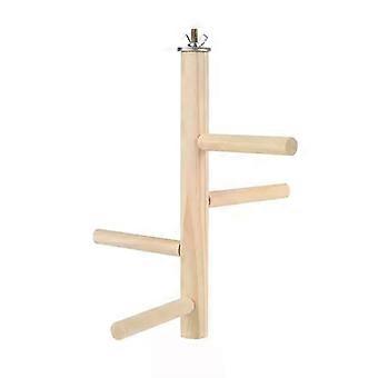 Natural Wood Stand Pole Pet Parrot Raw Fork Tree Branch Stand Rack Squirrel Bird Hamster Branch Perches Chew Bite Toys Stick