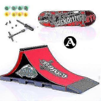 Finger Skateboards Skate Park Ramp Parts Deck Sport Game for Kids - A yfsy