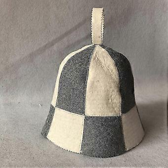 Soft Felt Traditional Russian Sauna Hat for Men & Women - Wool Bath Cap Protects Hair from Overheating & Damage