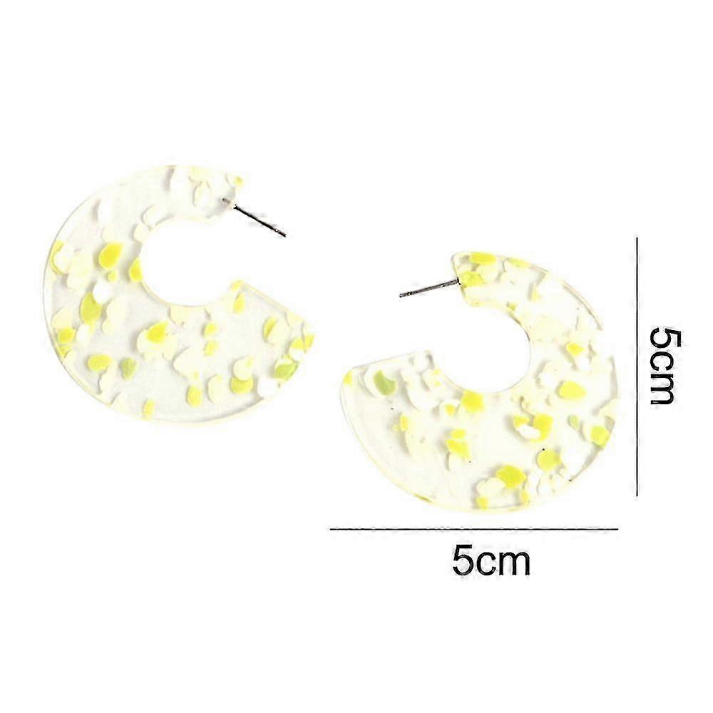 Personality pop exaggerated C-shaped earrings