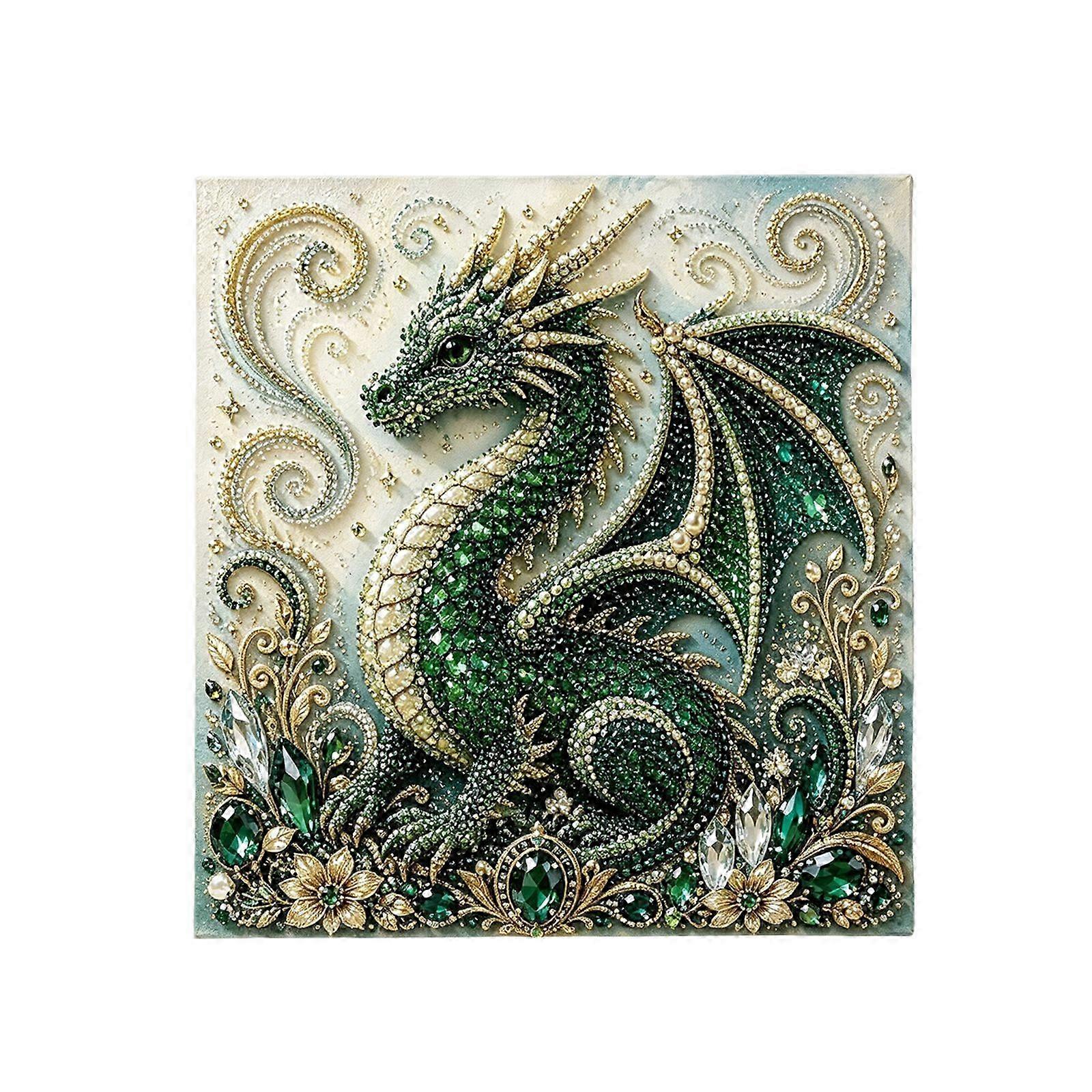 Green Dragon 3D Diamond Art Kit