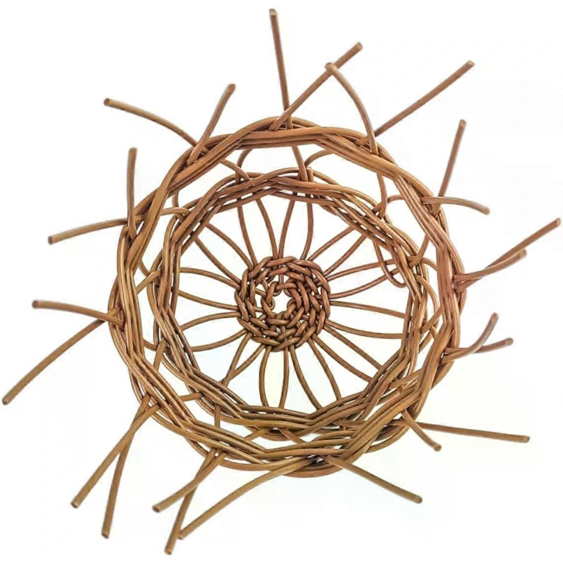Brown Woven Artificial Rattan Lamp Shade Replacement