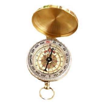 Brass Pocket Compass Luminous Precision