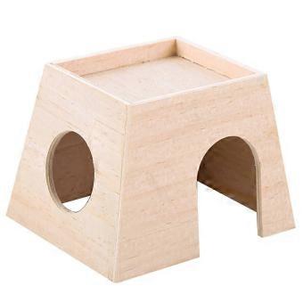 Natural Wood Bottomless Hamster Hideout