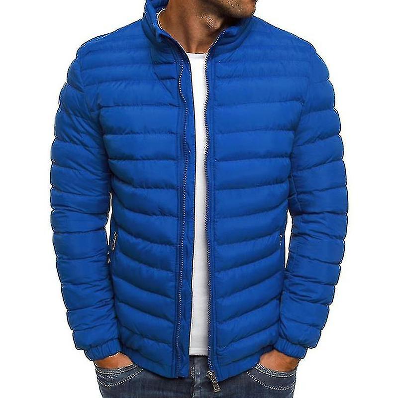 Men Lightweight Bubble Coat Puffer Jacket Quilted Padded Outerwear
