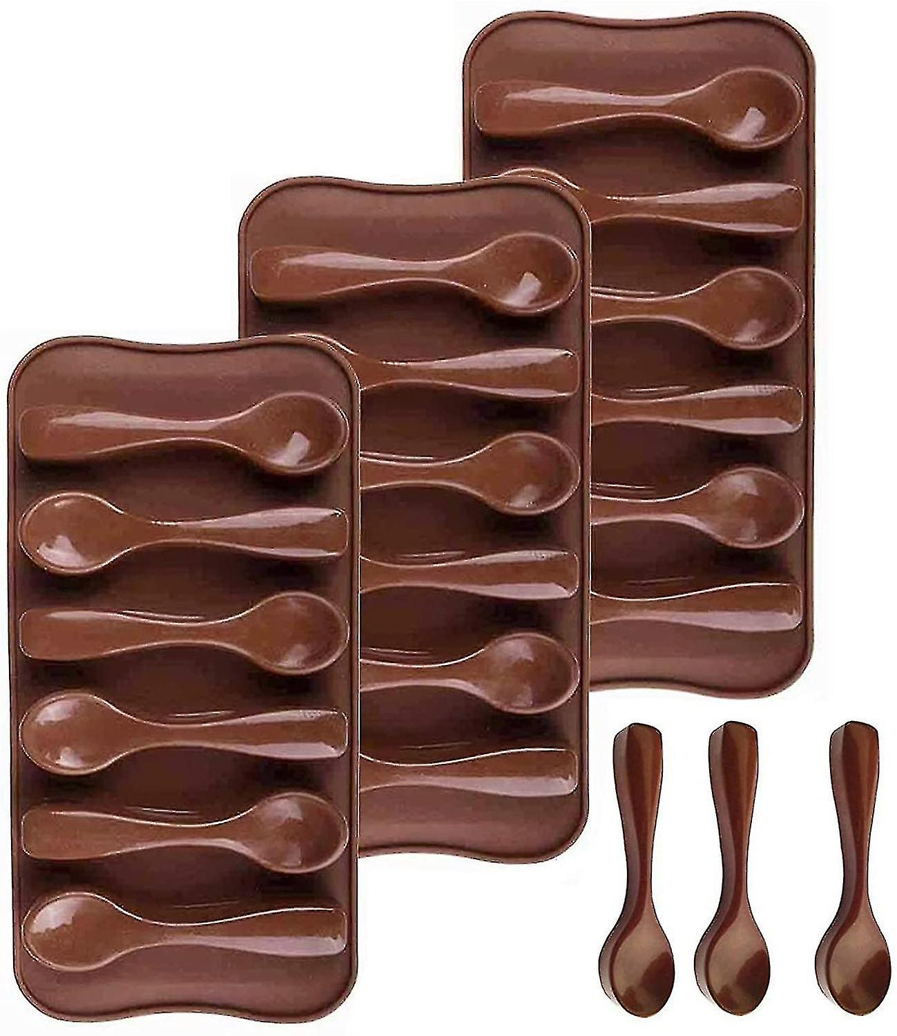 Silicon Chocolate Mold, Spoon, Baking Three -piece Silicon Chocolate Mold