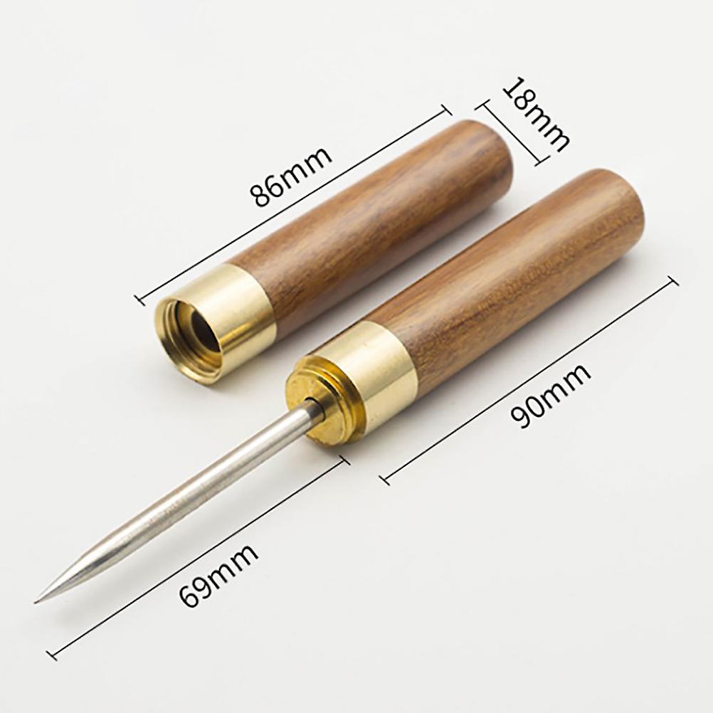 Stainless Steel Ice Pick With Wooden Handle Manual Ice Carving Tool Ice Crusher