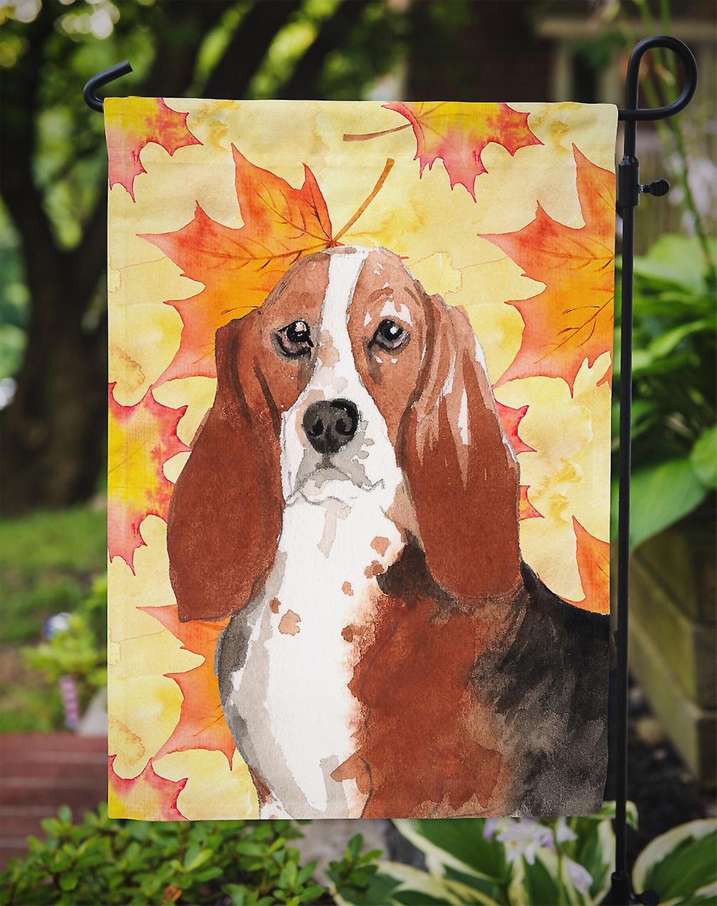 Bandiera Decorativa Esterna Multicolore Con Carlino E Scritta Fall – 71x101 Cm, Tessuto Tela Resistente