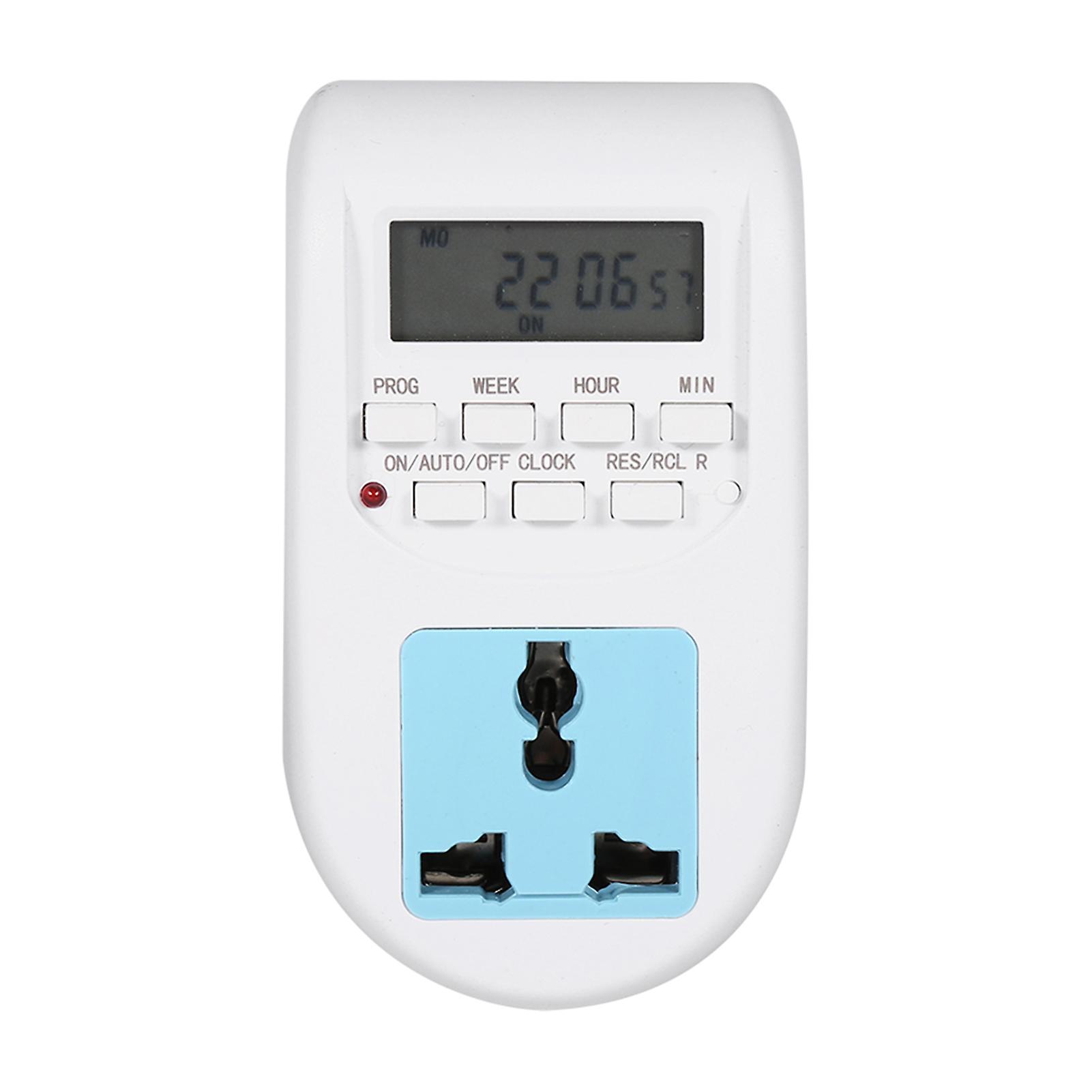 1Pc AC220V-240V Multifunctional LCD Digital Timer Socket Timing Outlet Switch EU Plug New