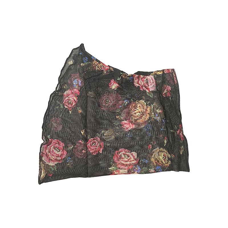 Women's Fake Collar Detachable Half Knitted Mesh Silk Scarf Pullover Scarf Cervical Support