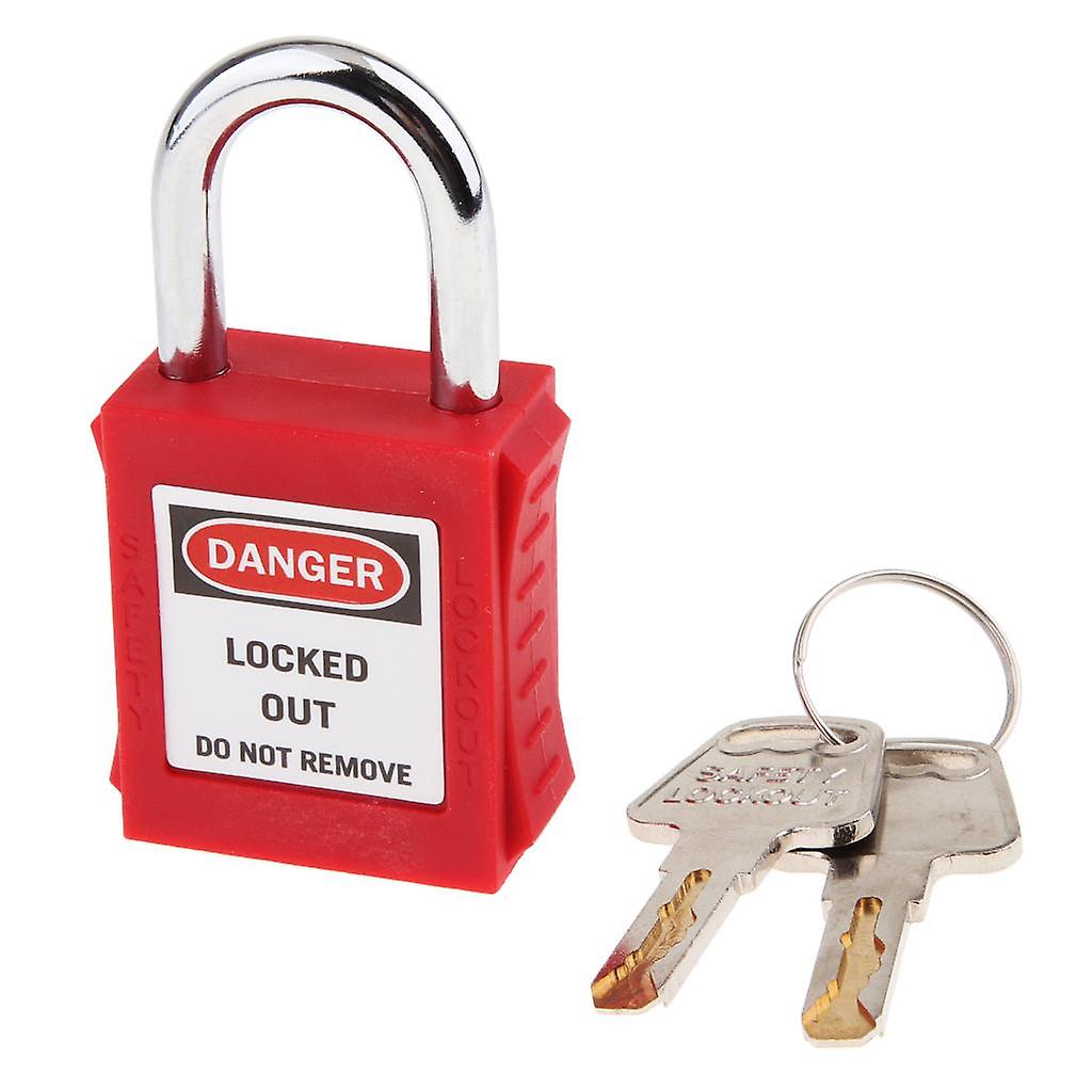 Safety Security Lockout Padlock Keyed Different Red