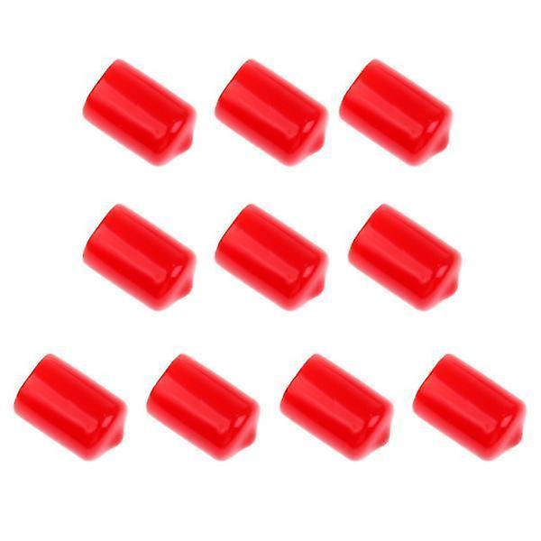 3x10 Pieces Pool Billiard Cue Tip Rubber Protector Red