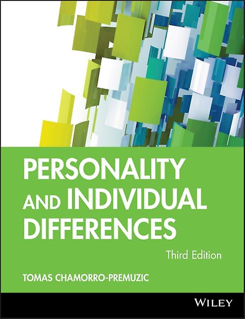 Personality And Individual Differences by ChamorroPremuzic & Tomas Goldsmiths College & University of London Paperback Book