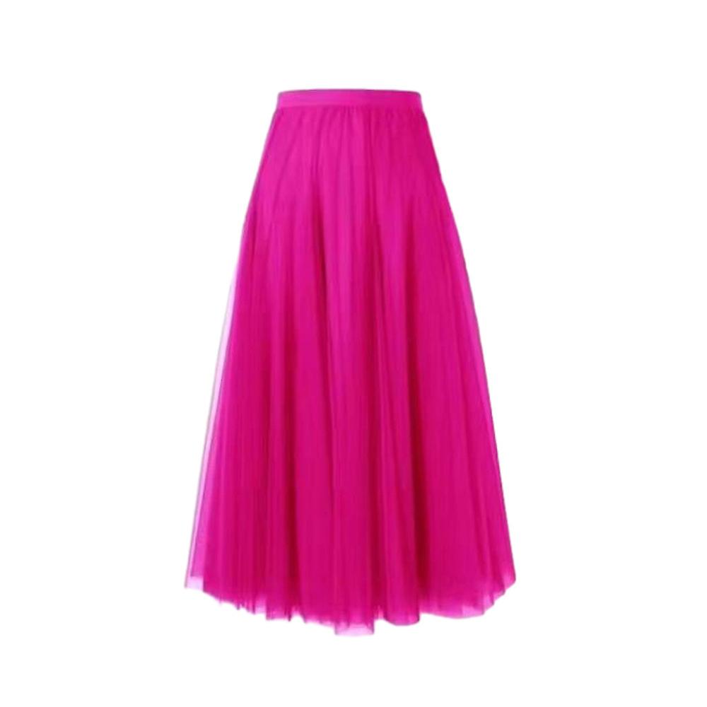 Women's Mid-Length Elastic Waist Mesh Dress