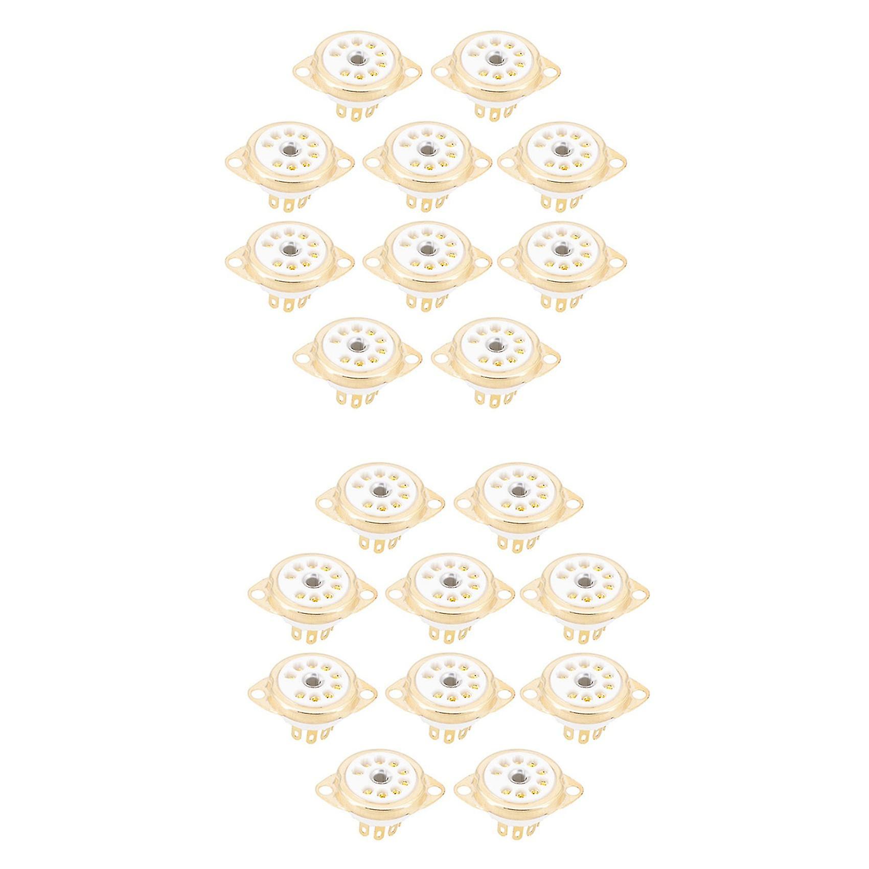 10pcs B9a 9pin Vacuum Tube Socketfor Ecc81 Ecc82 Ecc83