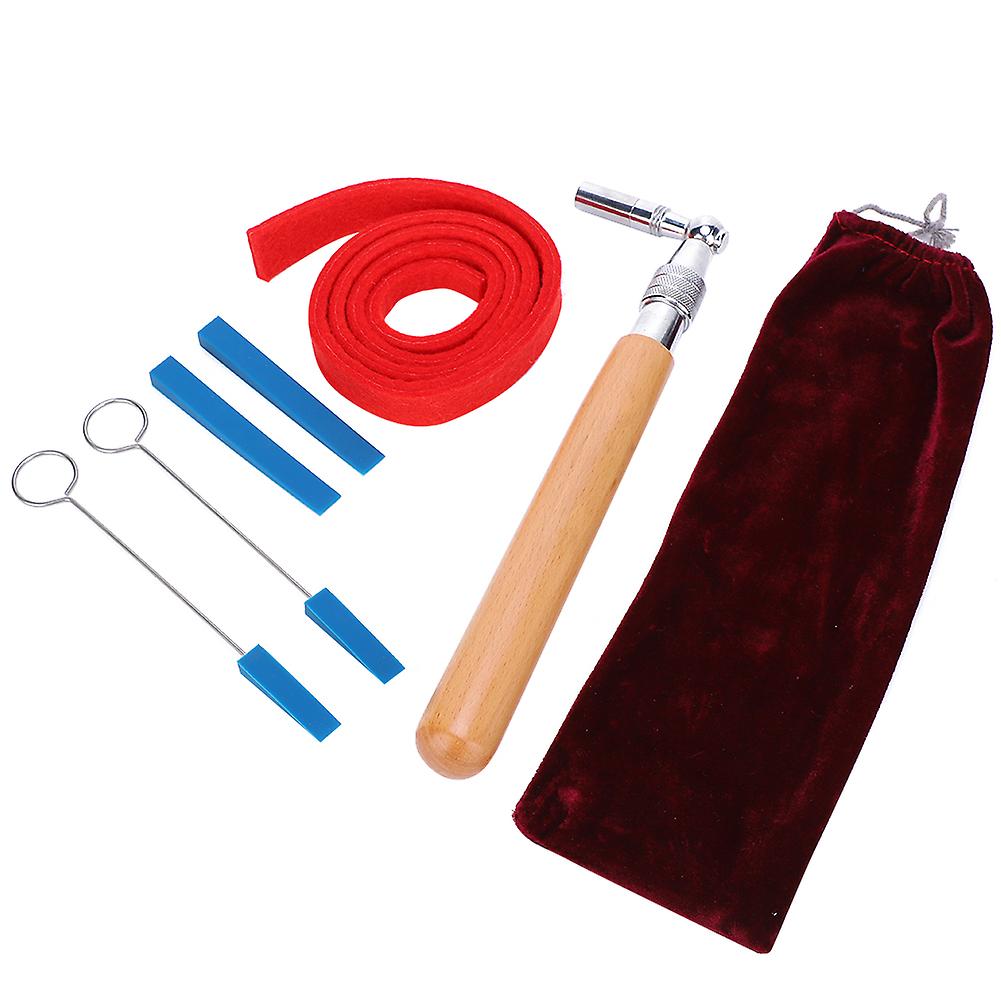 Kit d'accordeur de piano 6 pièces, marteau silencieux musical professionnel, ensemble d'outils de réparation à faire soi-même