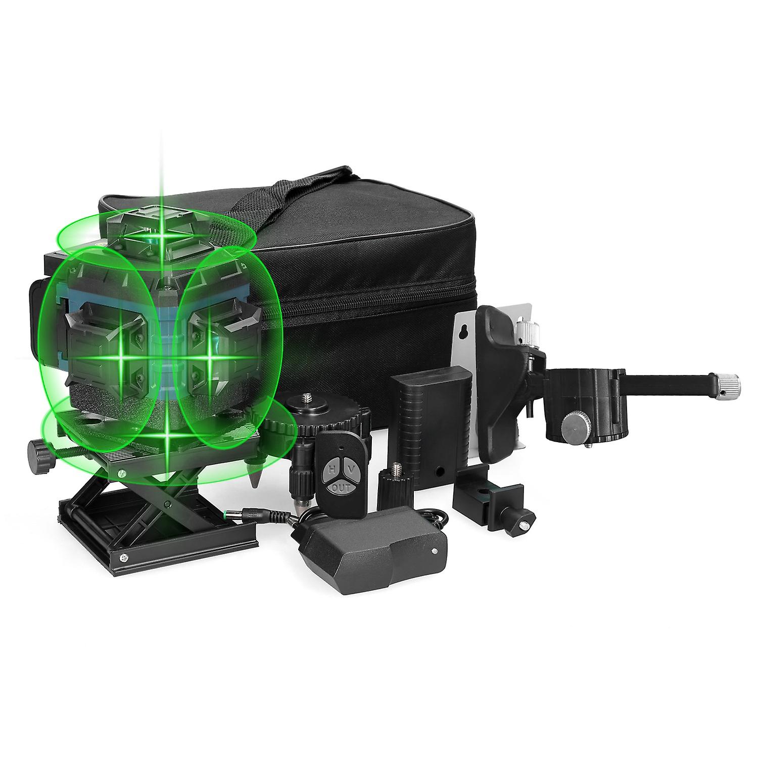 Multifunctional 16 Lines Laser Level 3° Self-leveling Machine Rechargeable Lithium Battery Leveling