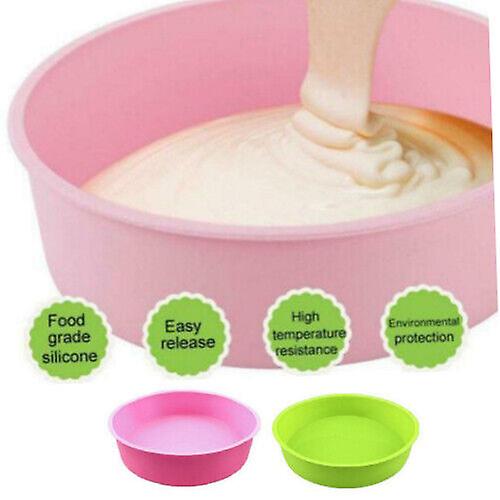 8 inch Silicone Round Cake Pan Mould Tins Non-stick Baking Muffin Bakeware