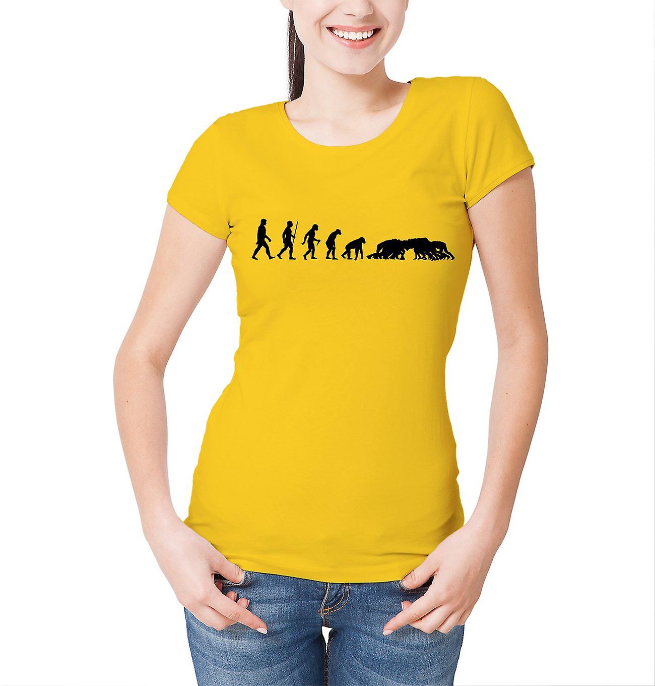 Reality Glitch Evolution Of Rugby Womens T-shirt