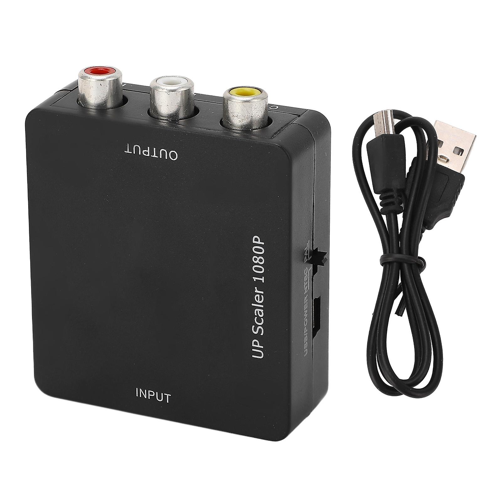 HD to AV Converter: 1080P RCA Composite Adapter for Set-Top Boxes, DVDs, and Consoles