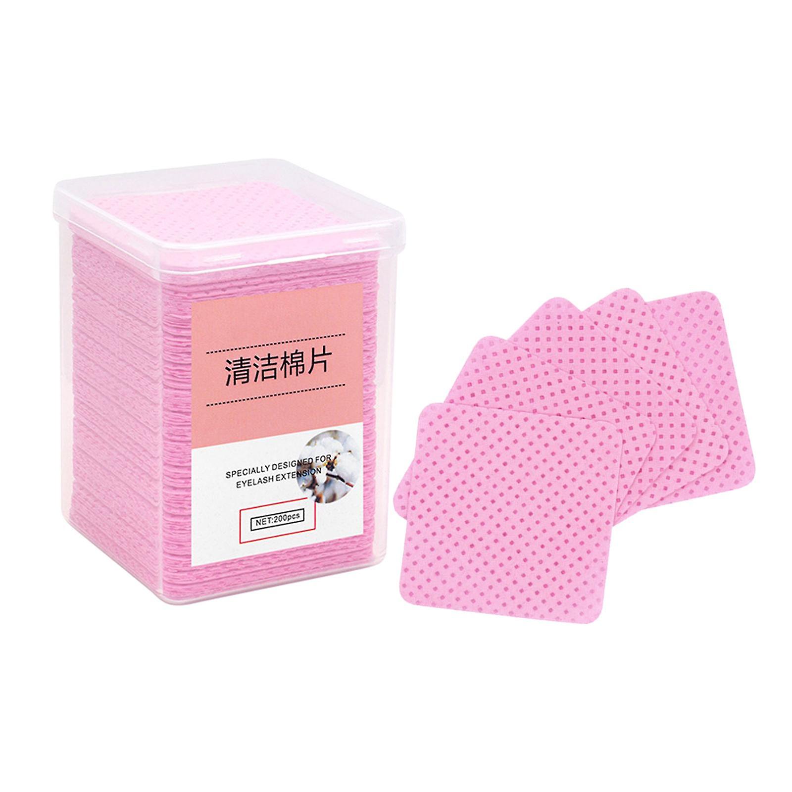 200Pcs Glue Nozzle Wipes Soft Glue Wiping Cloth Removers Tools for Eyelash