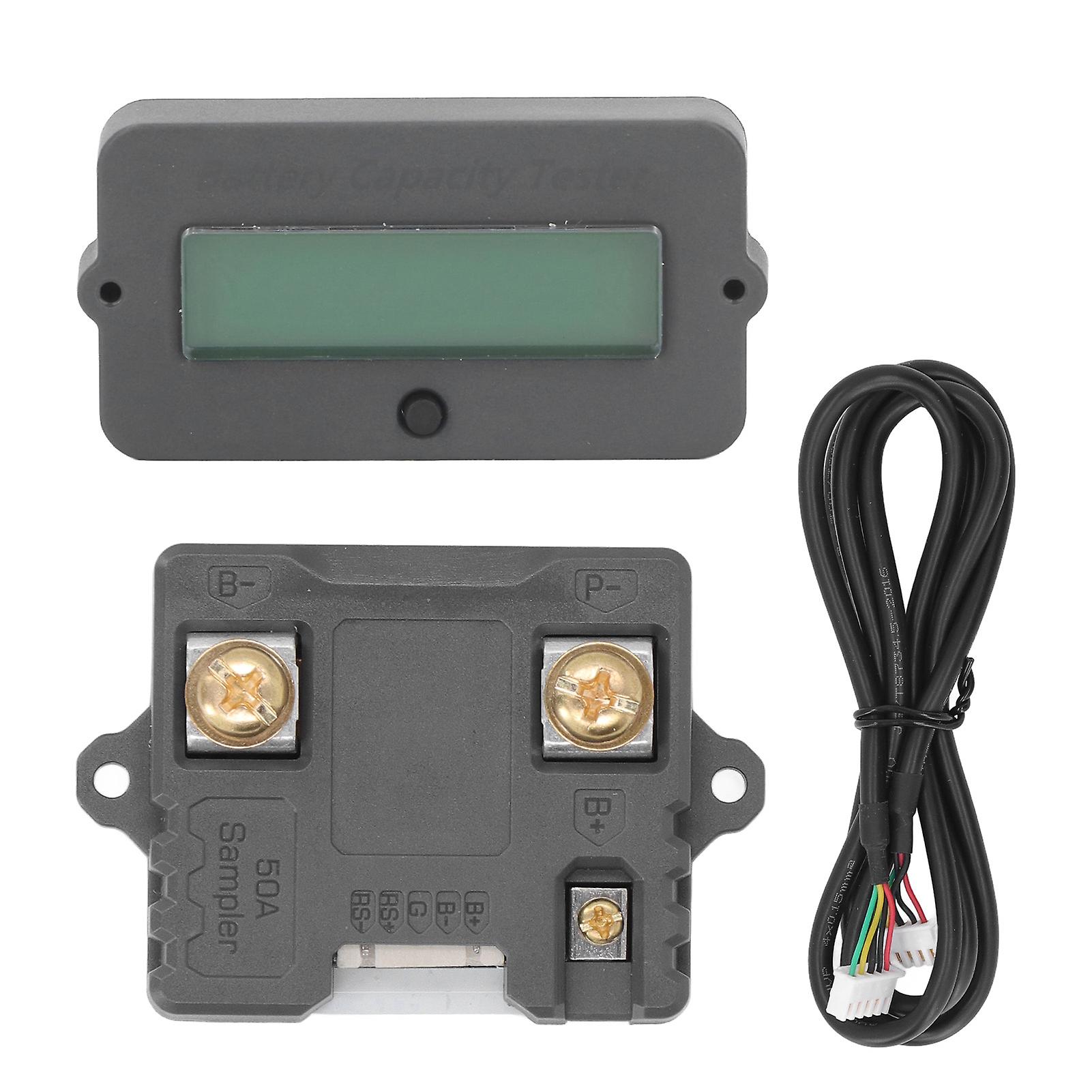 Battery Monitor Waterproof ABS Anti Reverse Easy Wiring Battery Voltage Meter for Safety 80V 50A